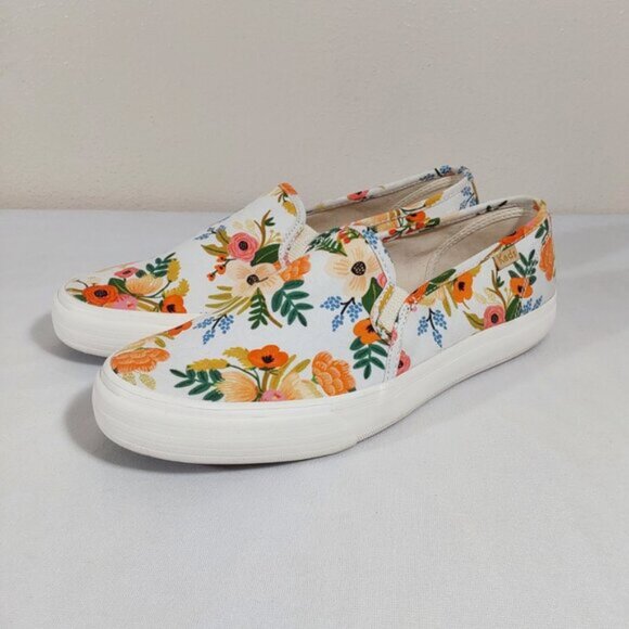 Keds x Rifle Paper Co Slip-on Sneaker in Lively Floral - 8 - Great Condition - Picture 2 of 10